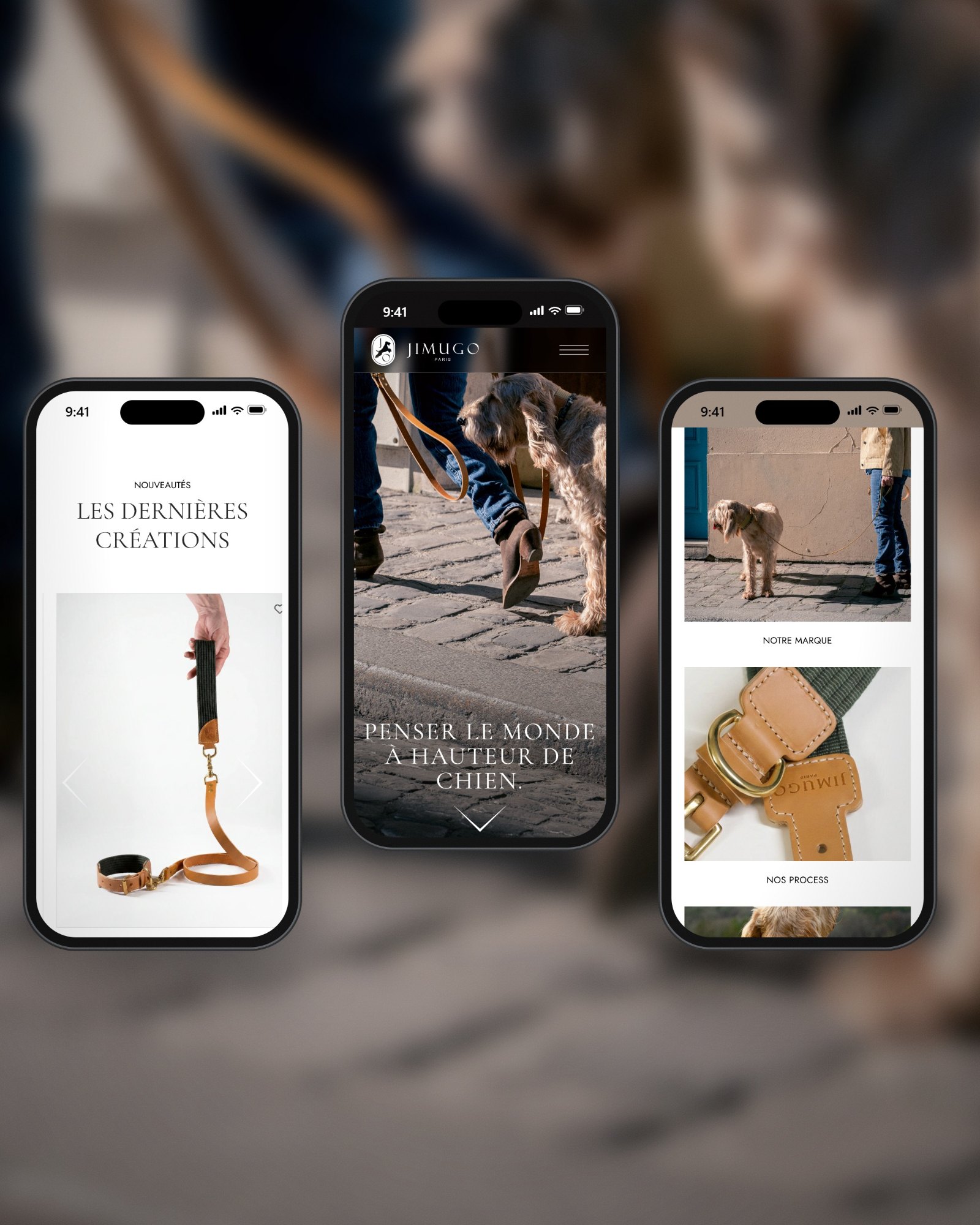 Jimugo — Nouveautés, accueil et univers de marque sur mobile
